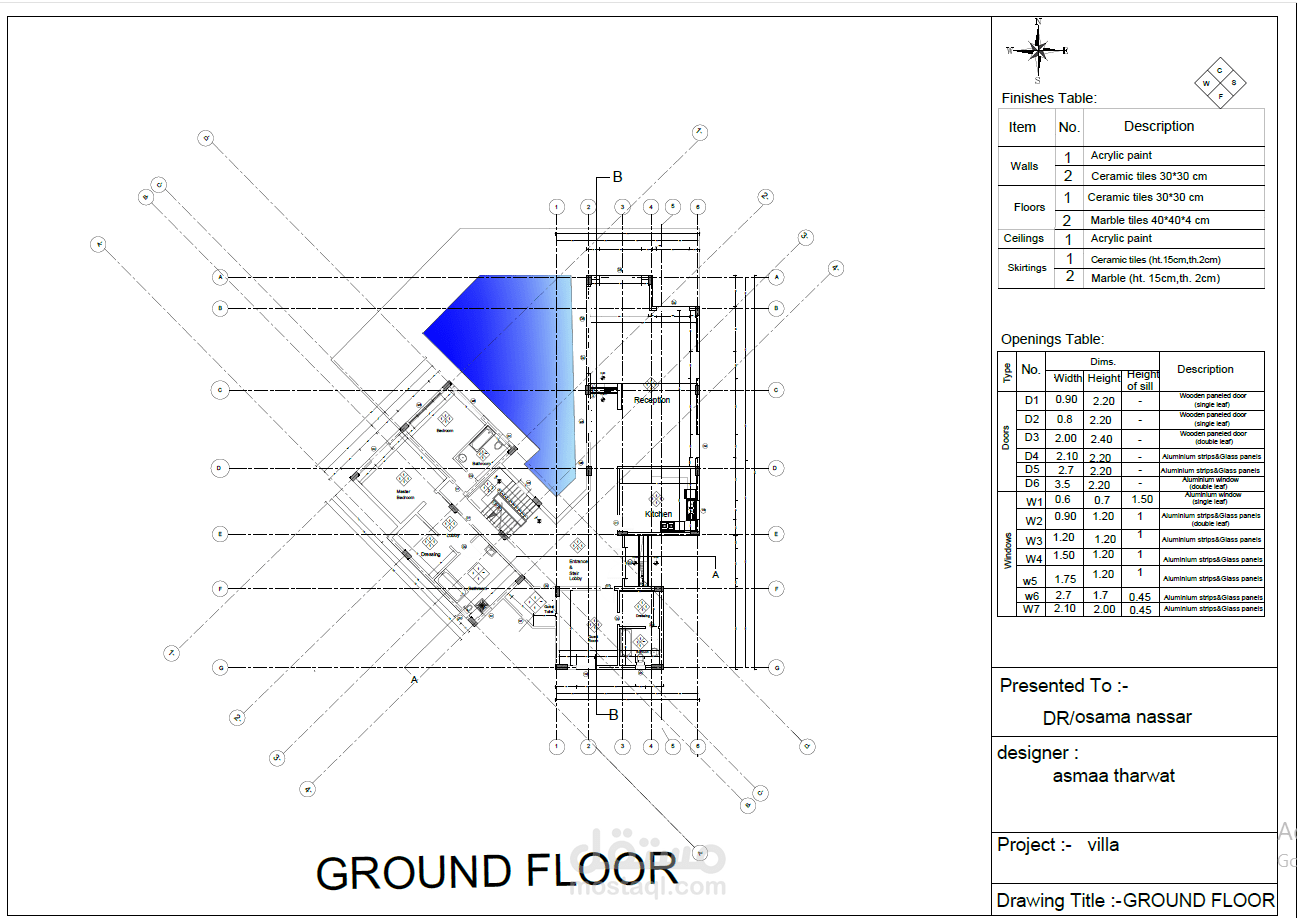 تصميم مخططات معمارية باستخدام الأتوكاد