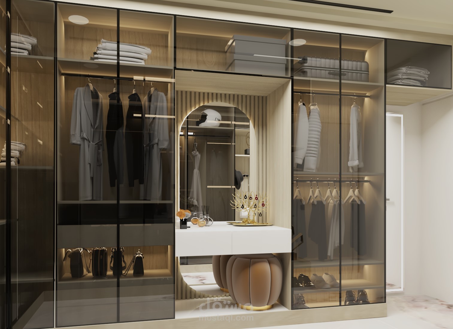 تصميم غرفة ملابس