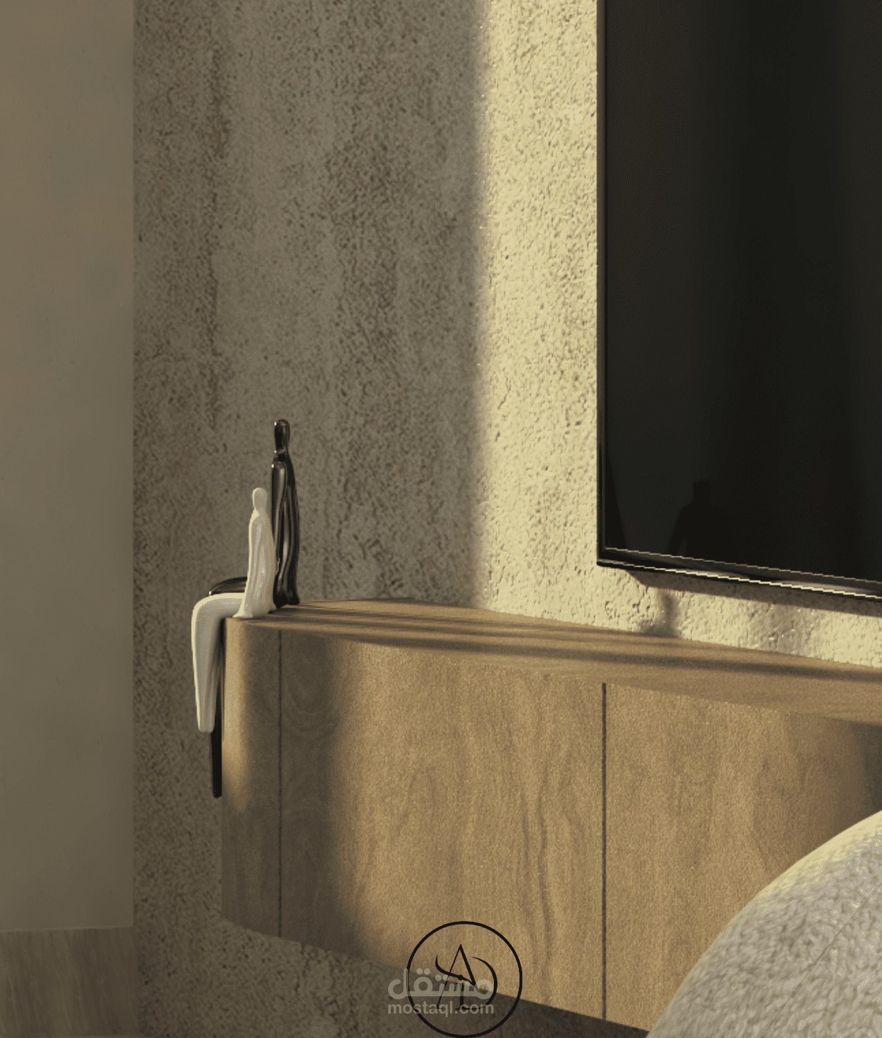 جزء من تصميم شقة سكنية