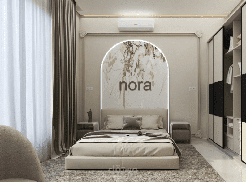 تصميم غرفة نوم بنت نيوكلاسيك