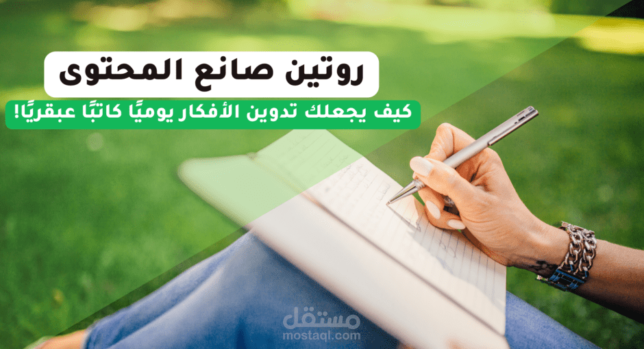 مقال: روتين صانع المحتوى | كيف يجعلك تدوين الأفكار يوميًا كاتبًا عبقريًا!