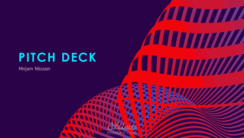 تصميم عرض باوربوينت pitch deck design بشكل احترافي