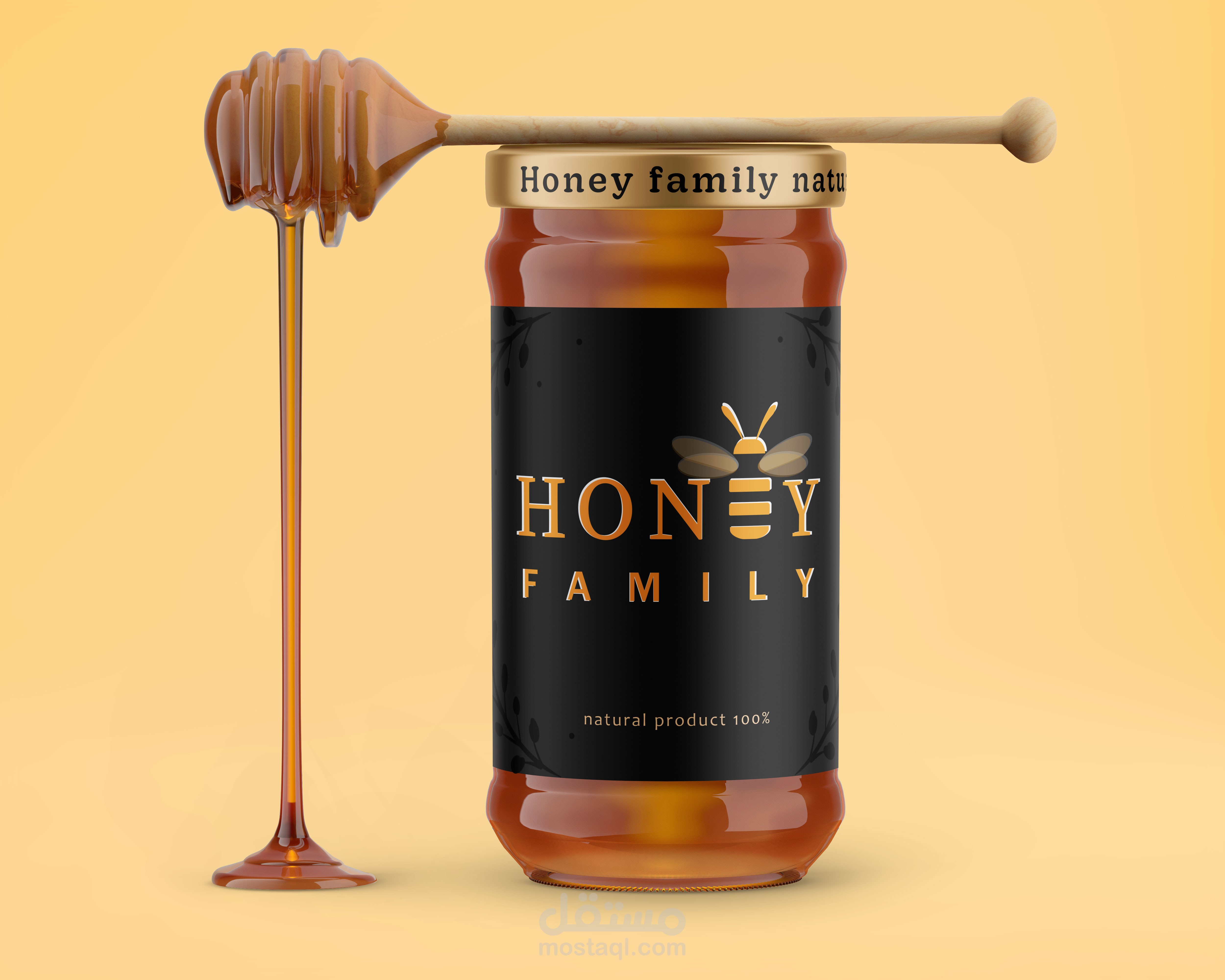 Honey family,, Honey branding, logo & brand identity