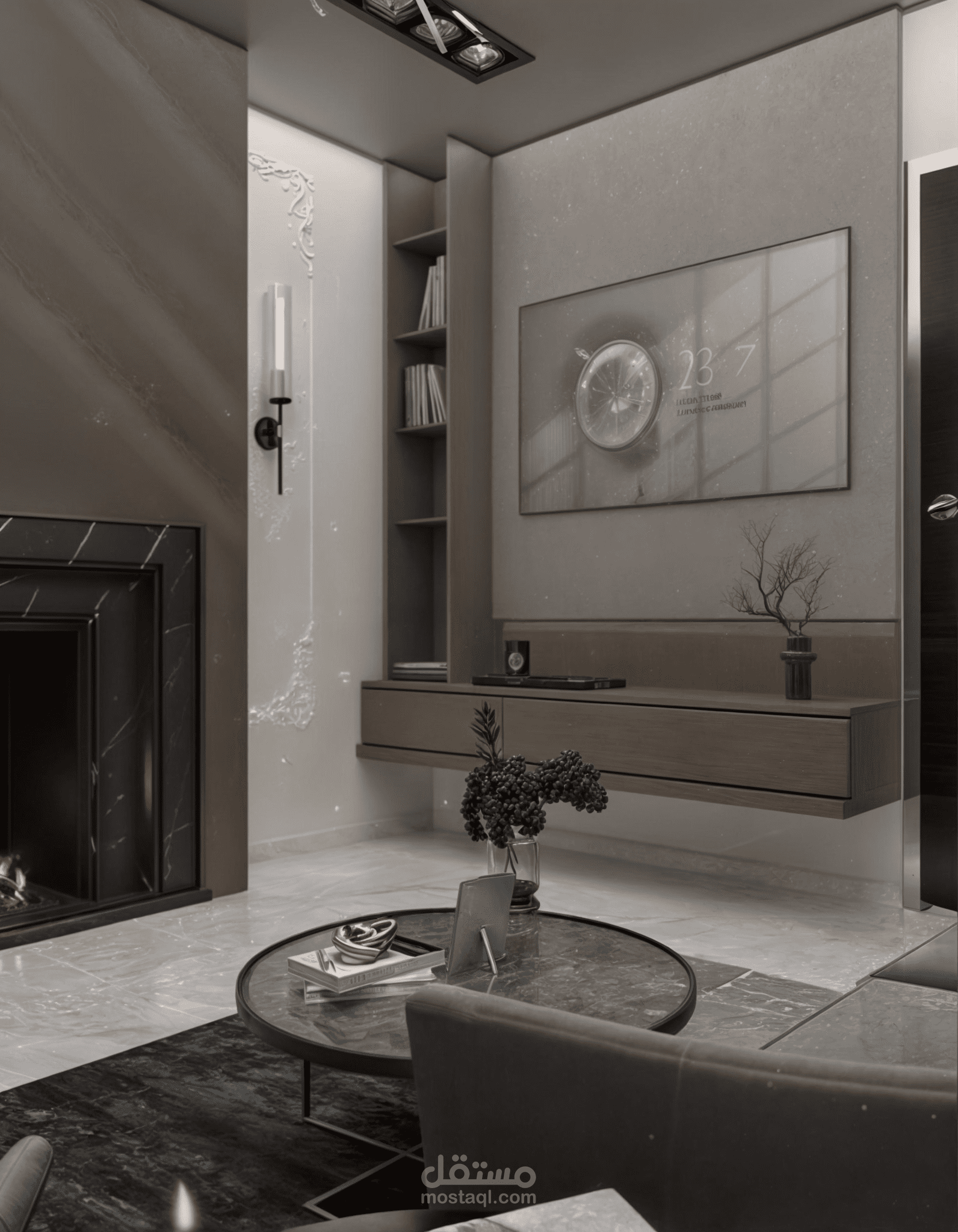 تصميم مجلس بالمملكة العربية السعودية علي الطراز new classic