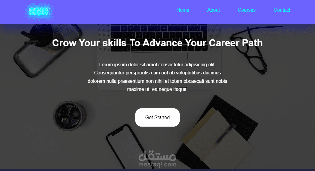 موقع تعليمى(متعدد الصفحات)