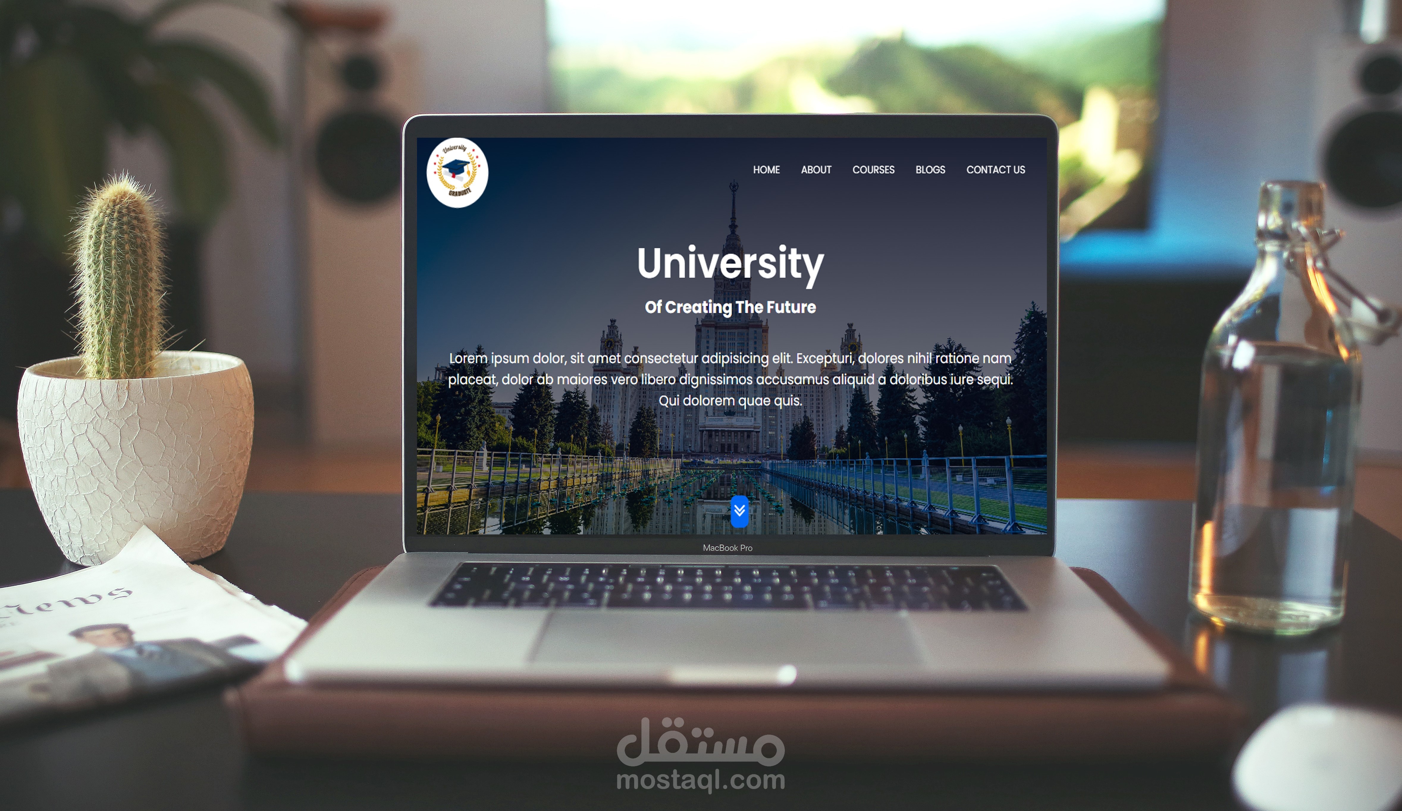 موقع ل جامعة (متعدد الصفحات)