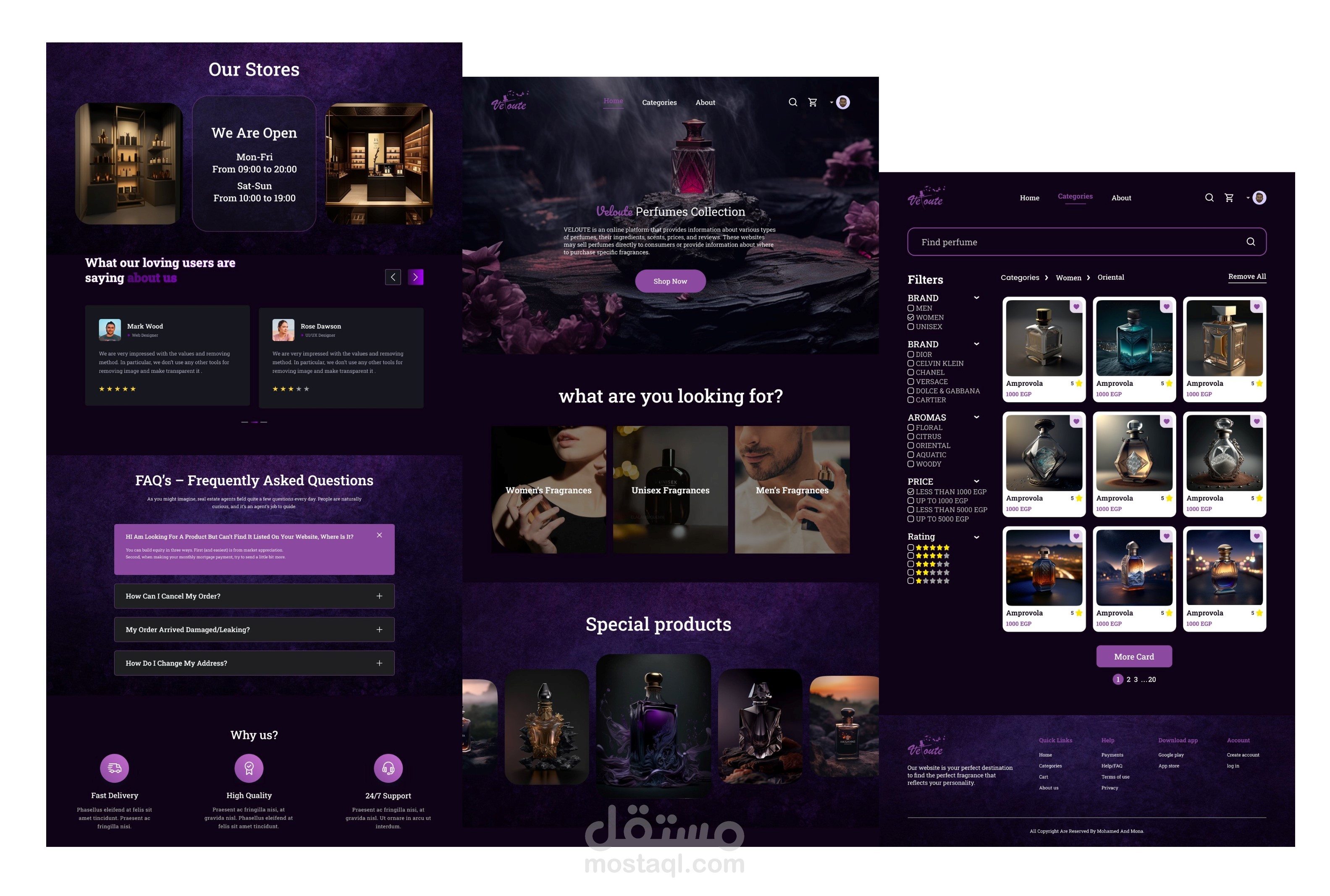 Velouté (E-Commerce Perfume Website)