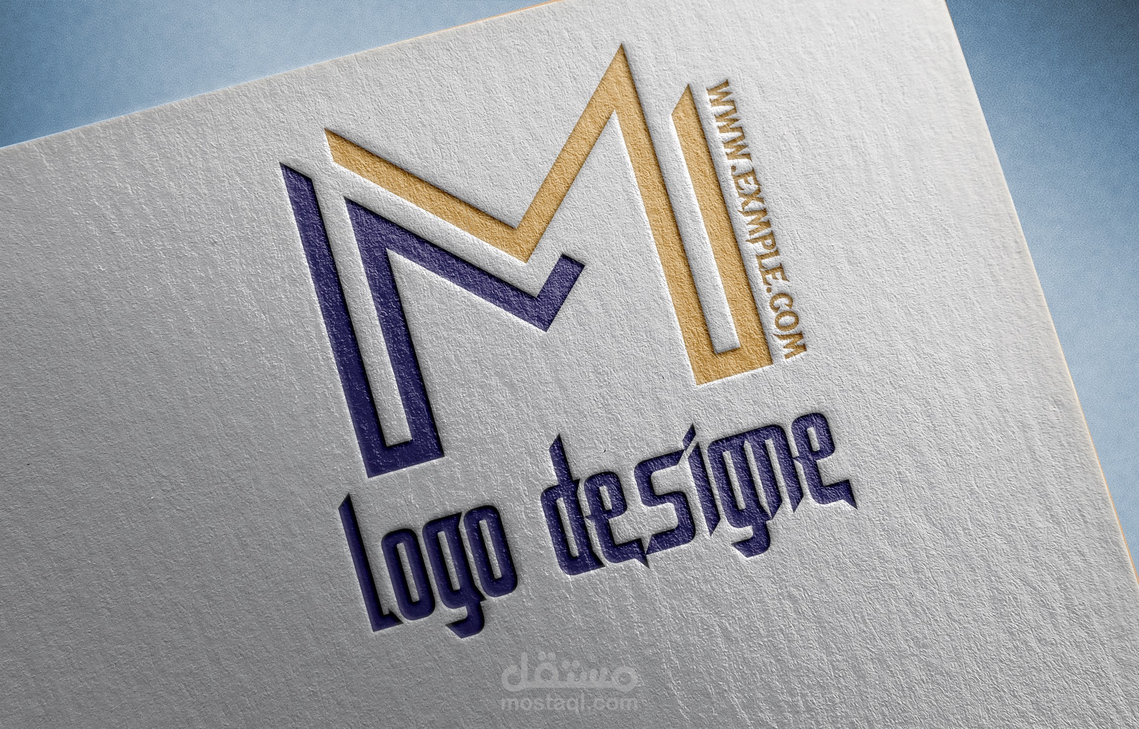 شعار احترافي على شكل حرف M