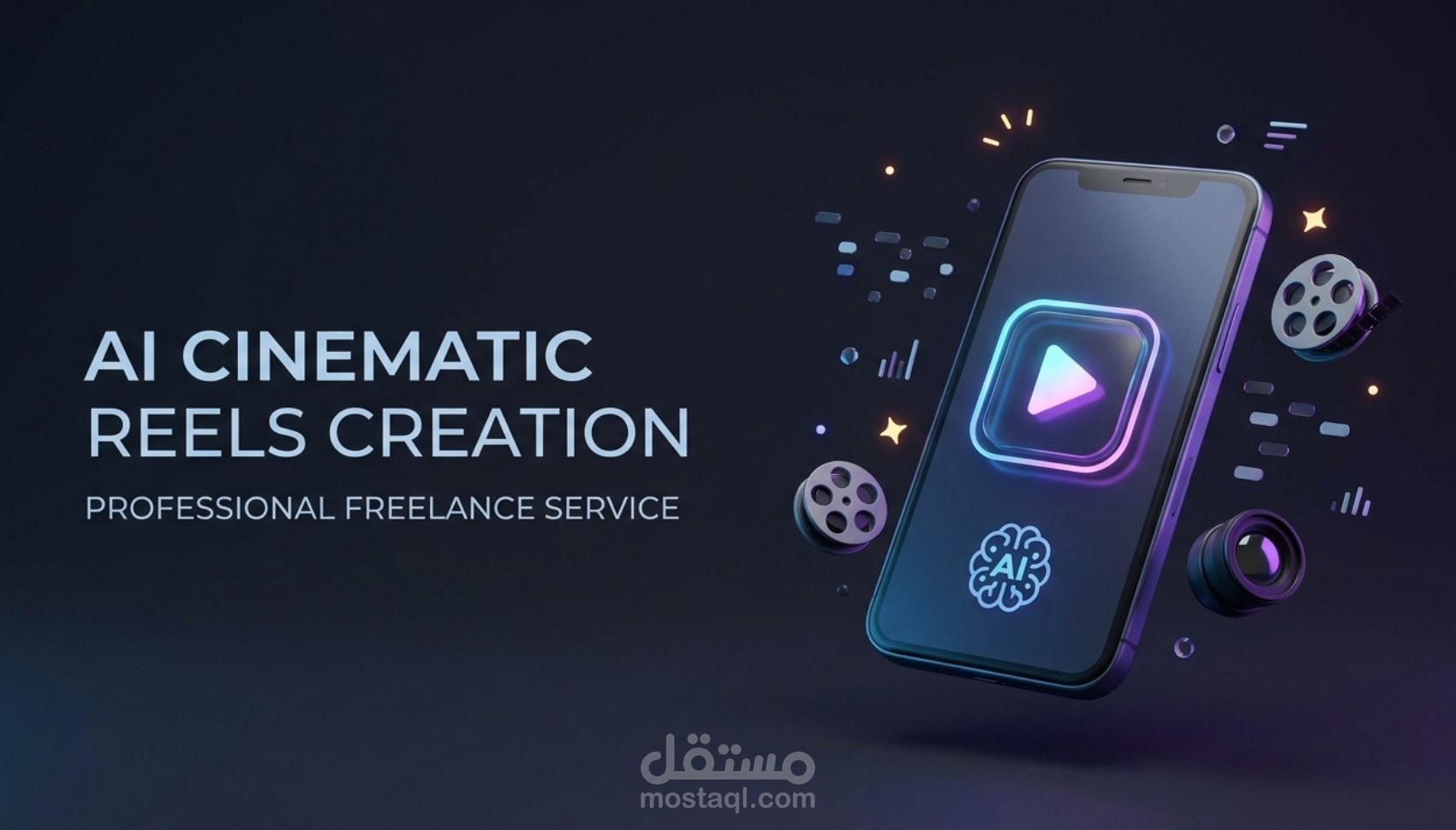 إنتاج فيديو قصير (Reel / Shorts) احترافي باستخدام الذكاء الاصطناعي