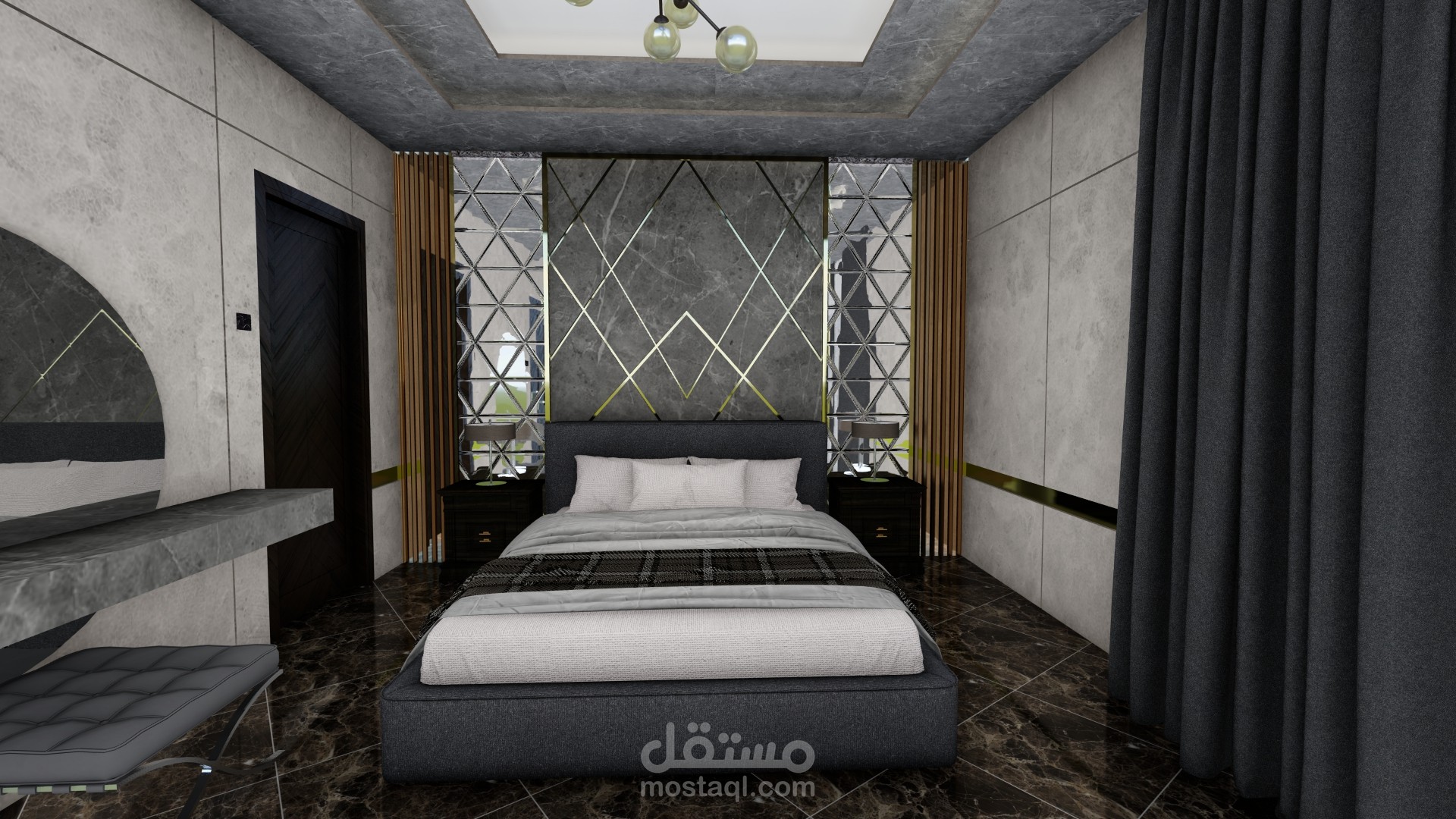 تصميم داخلي لغرفة نوم