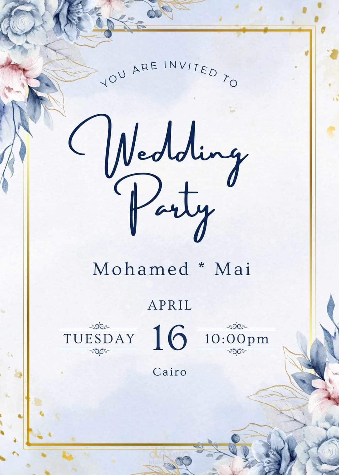 Wedding invitation