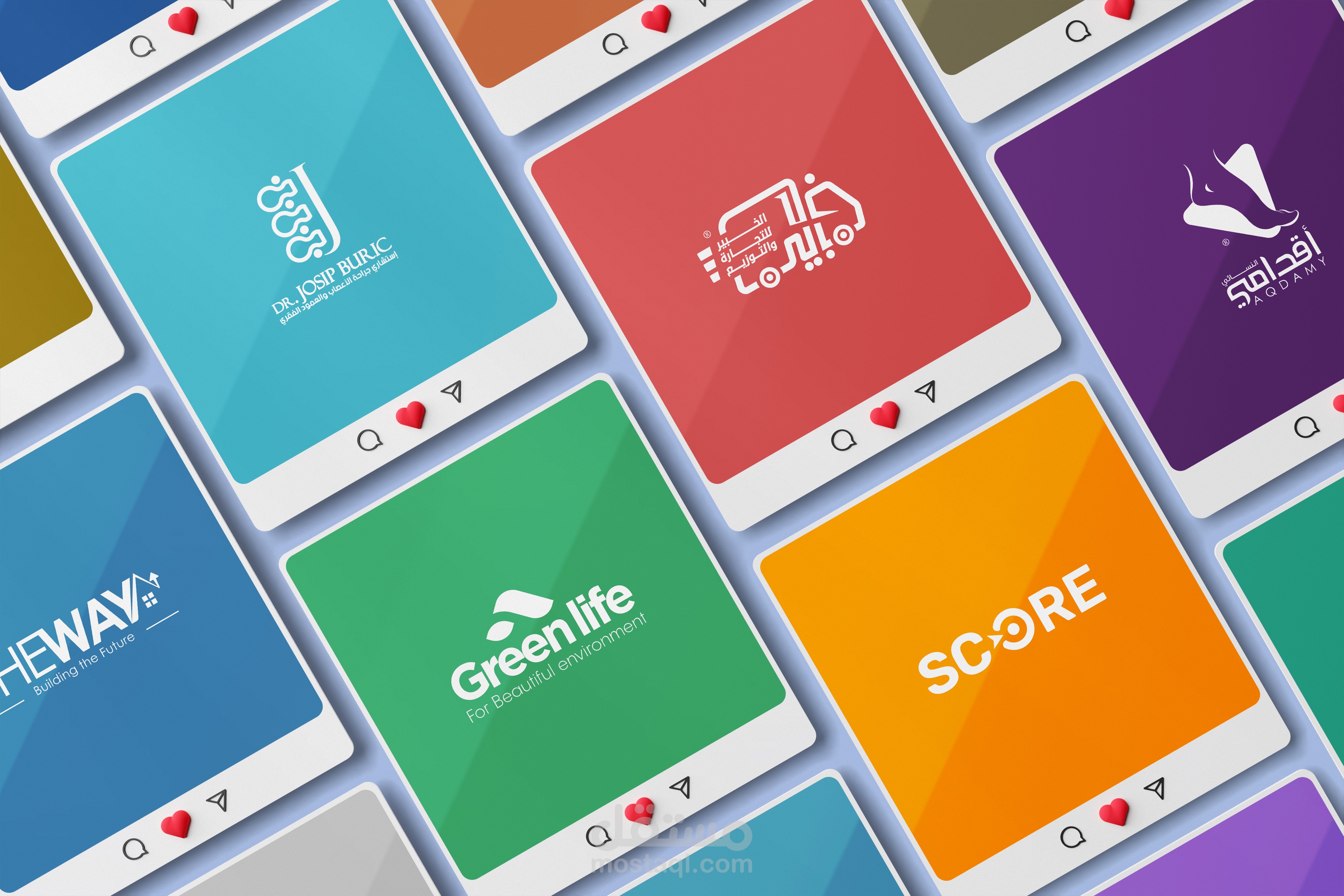 تصاميم شعارات احترافية Logos للأشخاص والشركات
