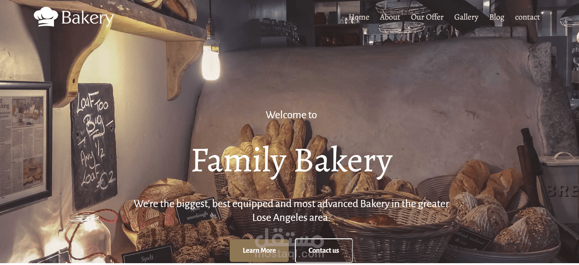 Bakery website
