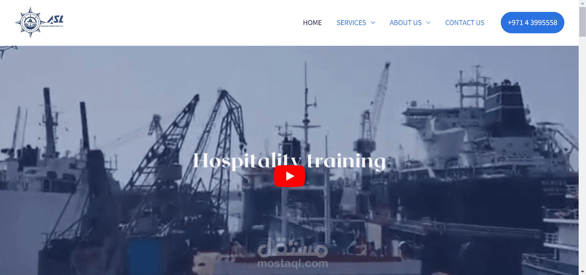 موقع الكتروني لشركة سفن بحرية : ASL MARINE SERVICE LLC