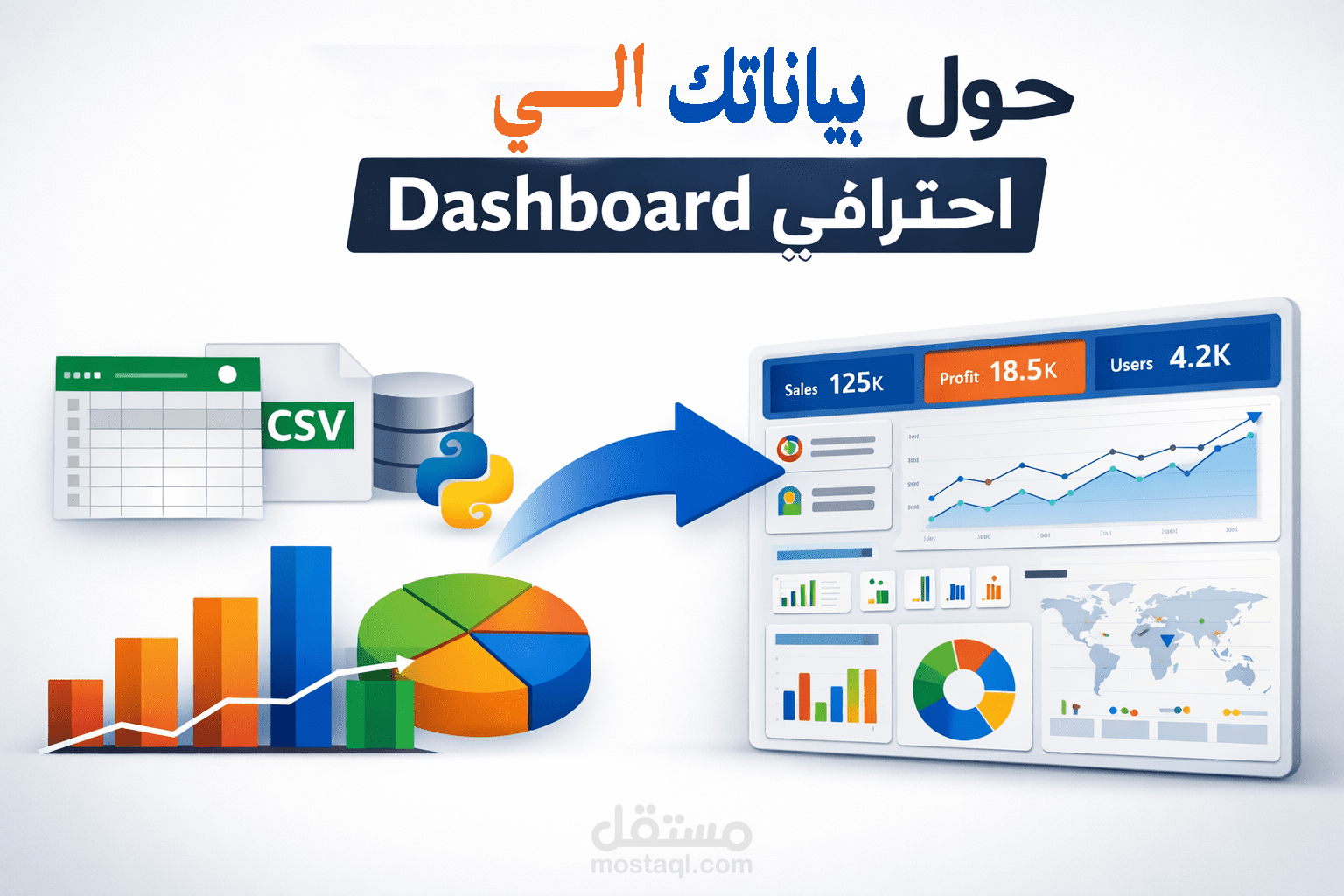 تحليل بيانات وعمل داشبوورد احترافي - Sales Intelligence Platform