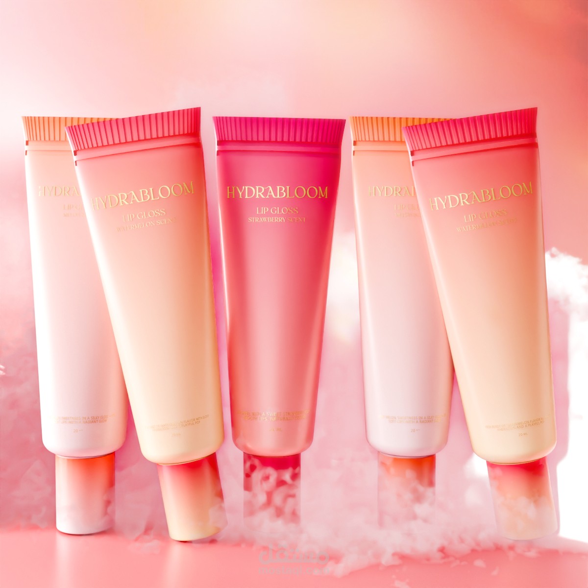 3d modeling for a lip gloss collection