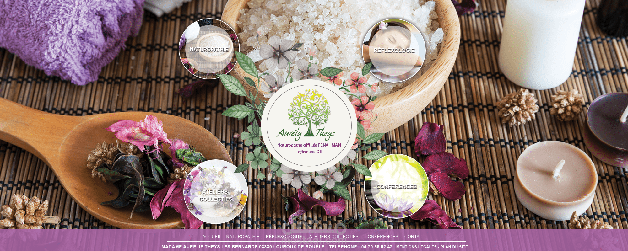 موقع "naturopathie" تصميم كامل من الأول إلى الآخر