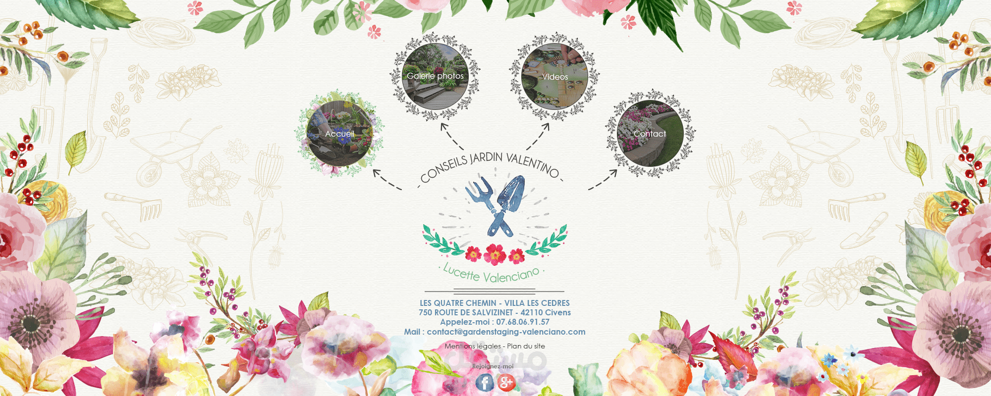 تصميم موقع خدمات حدائق فرنسي