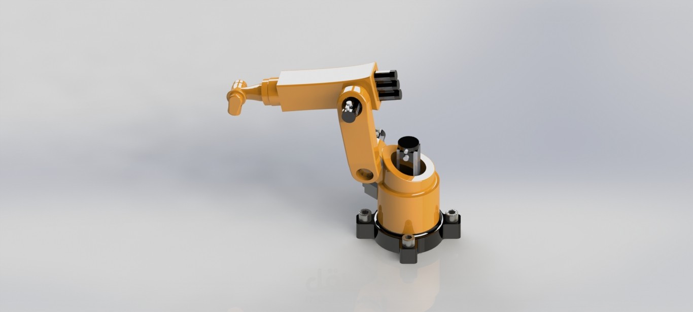 محاكاة و التحكم في ذراع آلية (Robot Arm)