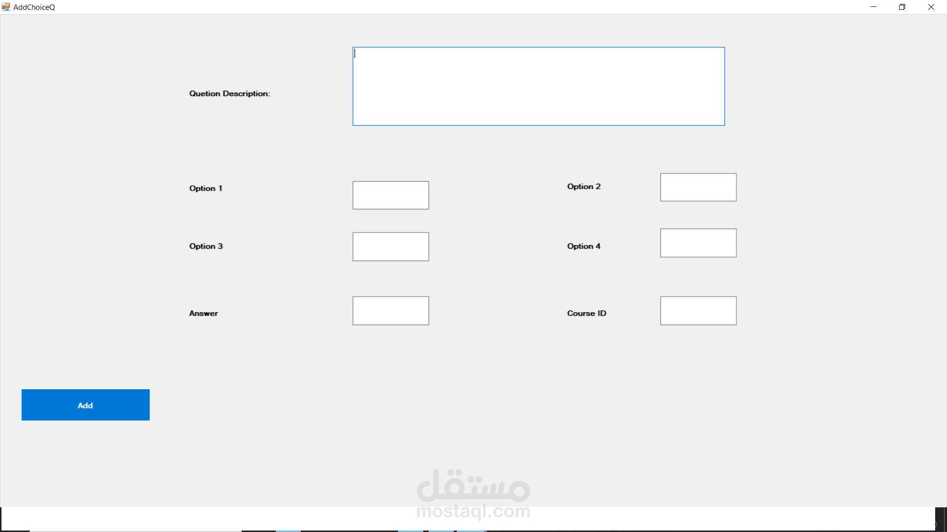 Examinations System by Windows Form