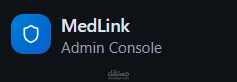 MedLink admin dashboard