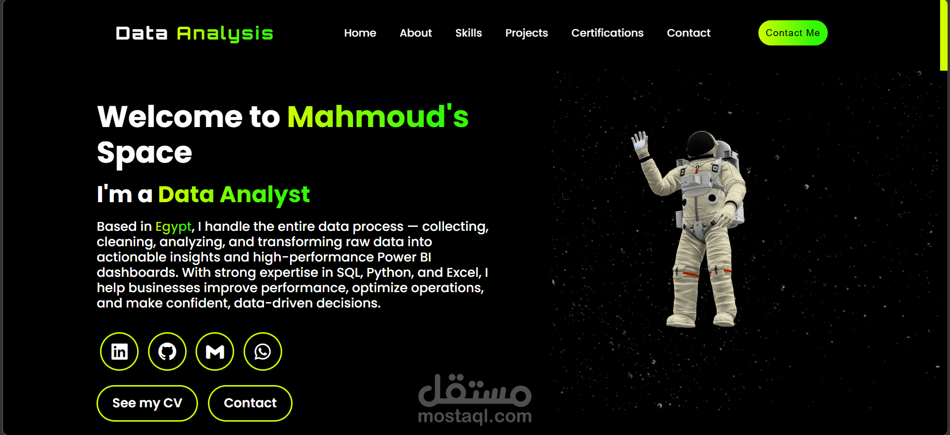 تصميم بورتفوليو احترافي يعرض مشاريعك ومهاراتك بشكل مميز