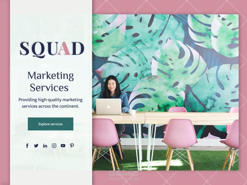 قوالب لموقع التسويق الإبداعي ومواقع الإعلانات