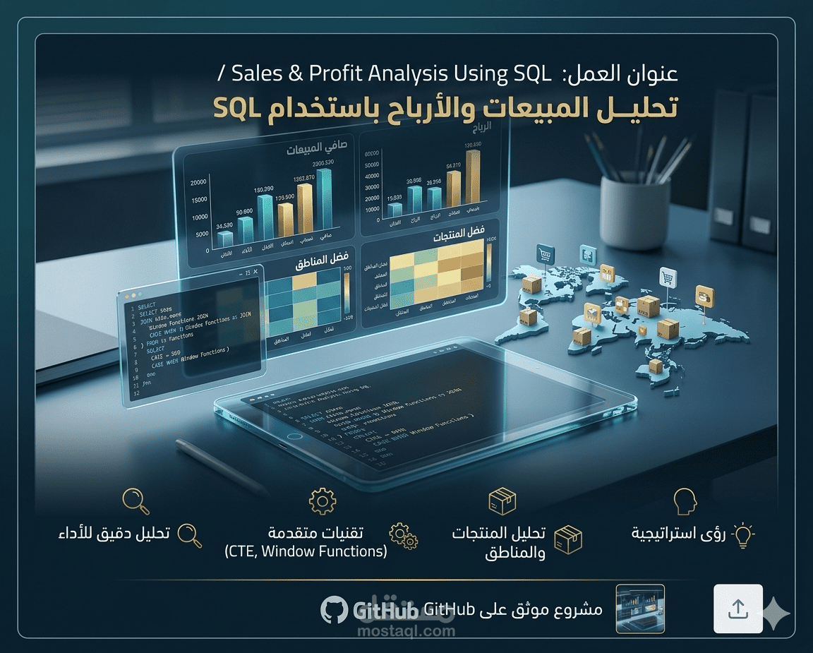 Sales & Profit Analysis Using SQL / تحليل المبيعات والأرباح باستخدام SQL