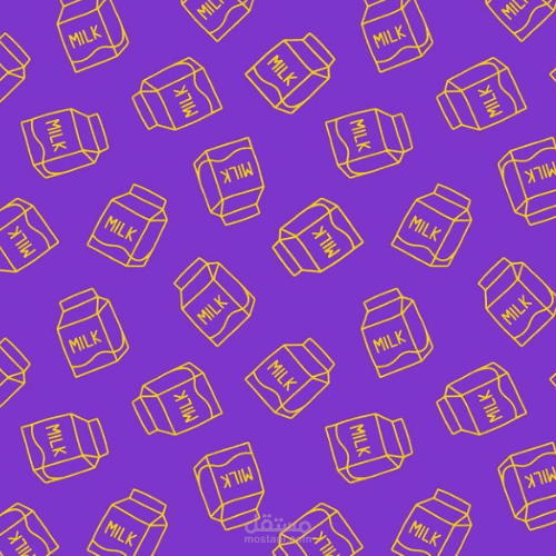 تصميمي لورق تغليف براند حليب