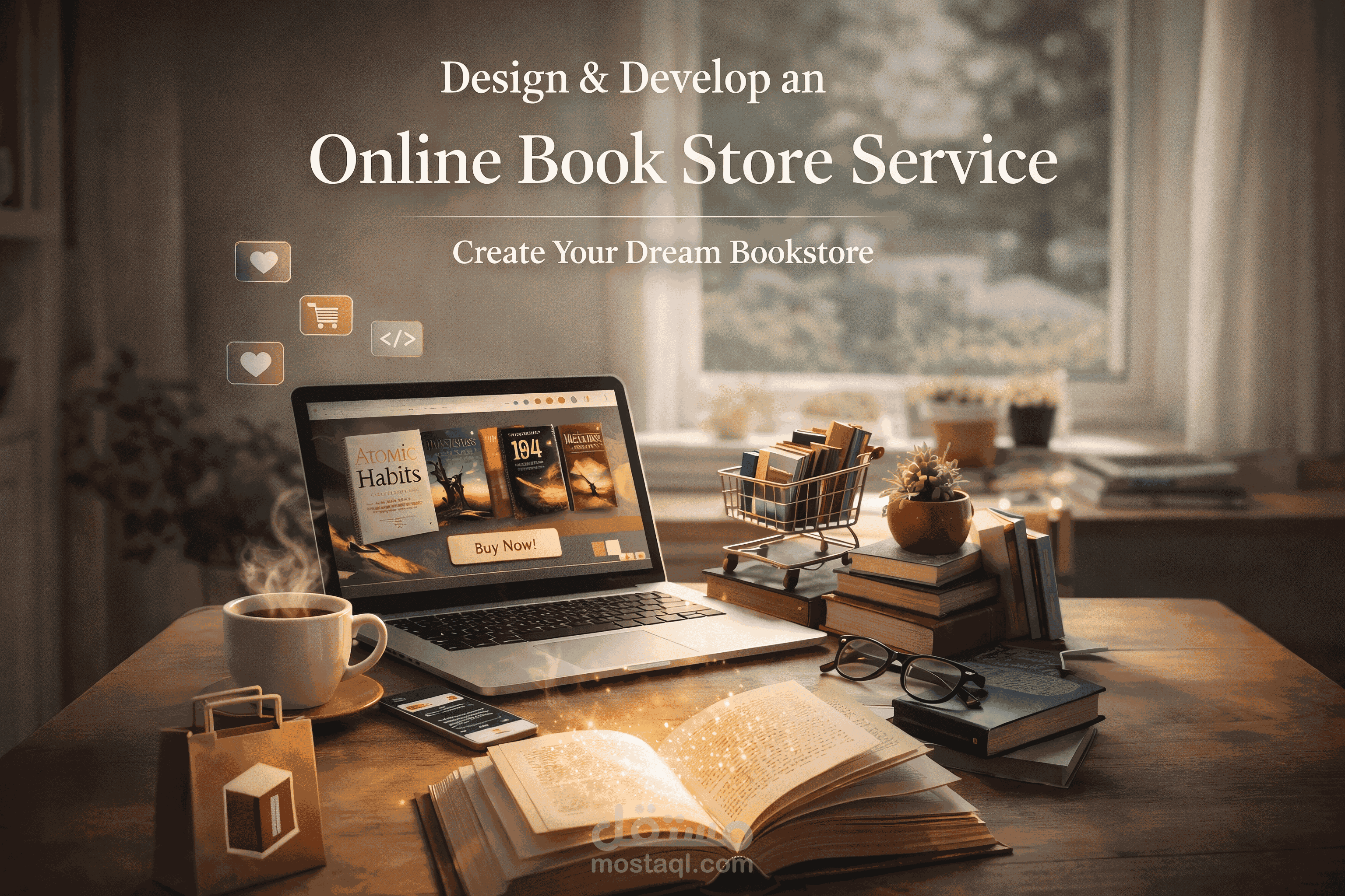 موقع إلكتروني لبيع الكتب Book store