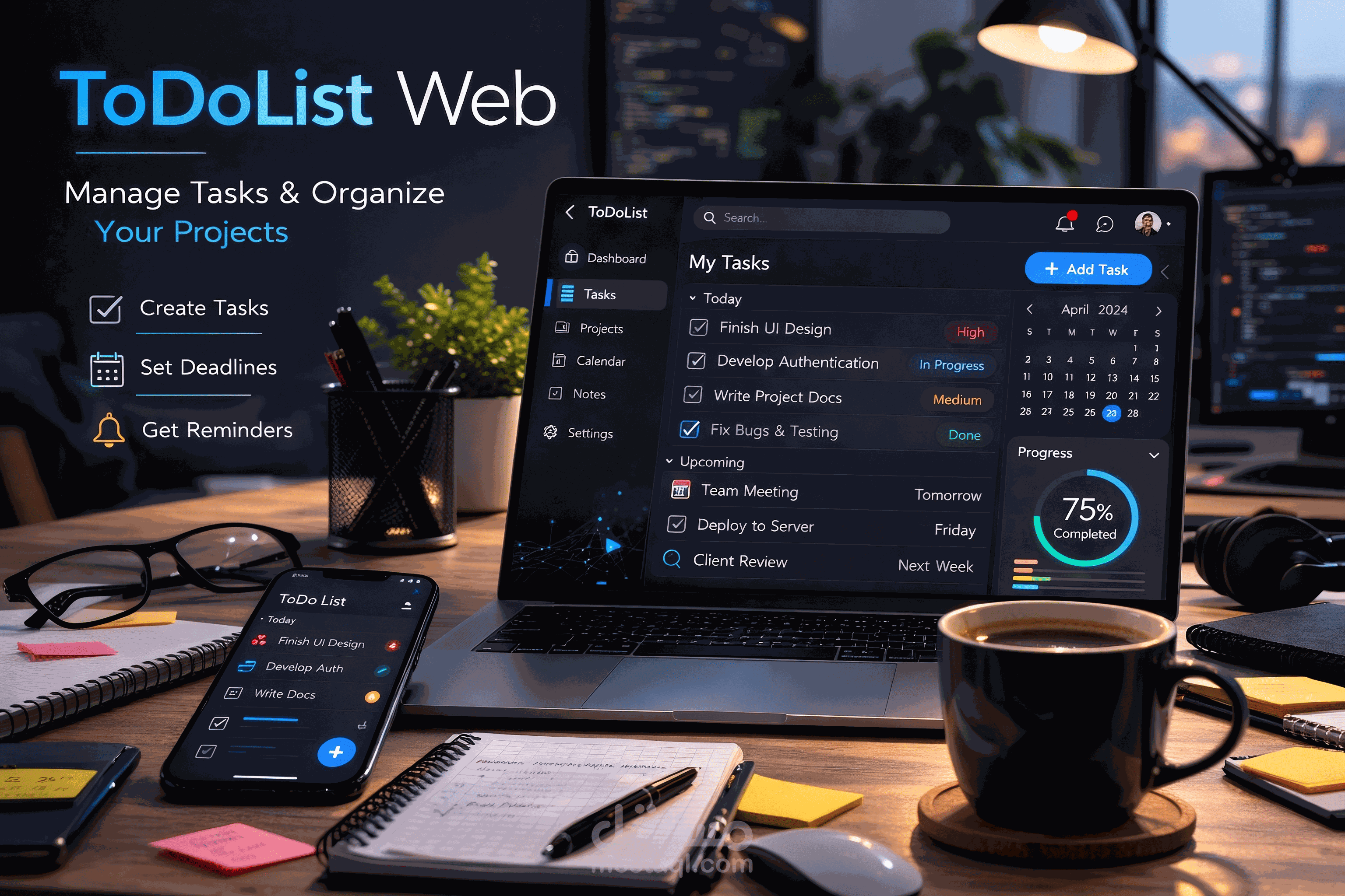 عمل Backend Web Api ل ToDoList App