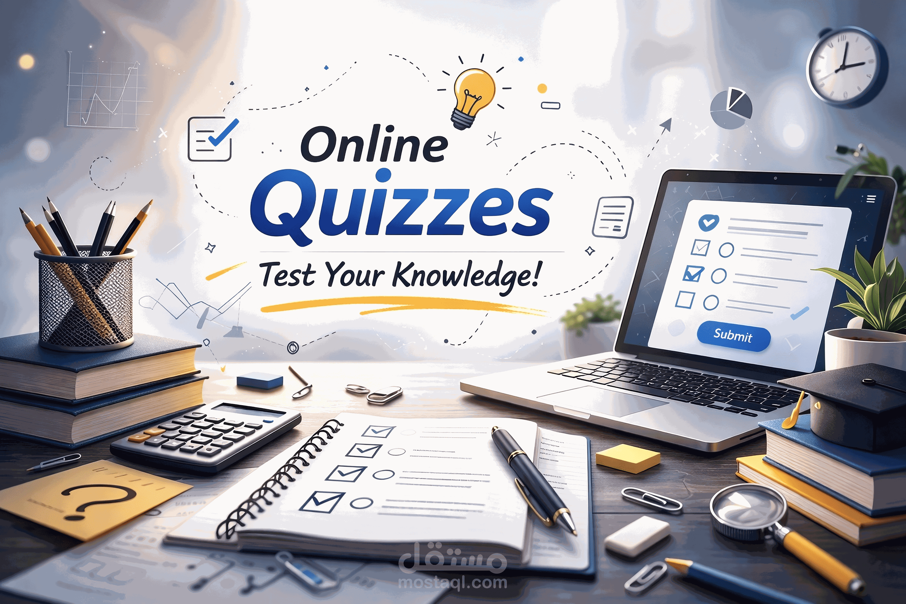 عمل موقع اسئلة | Quiz Bot Exam