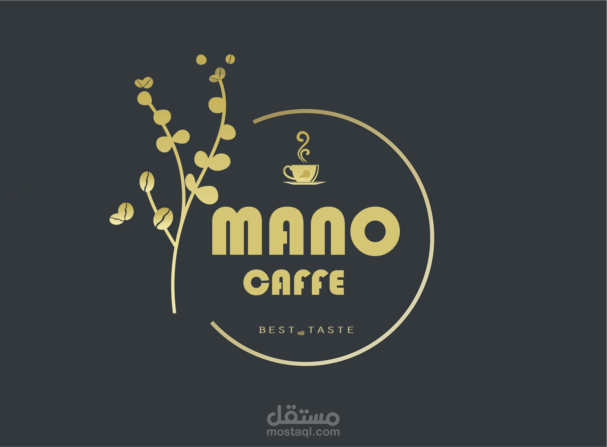 تصميم شعار و بانر لكافيه ( MANO)