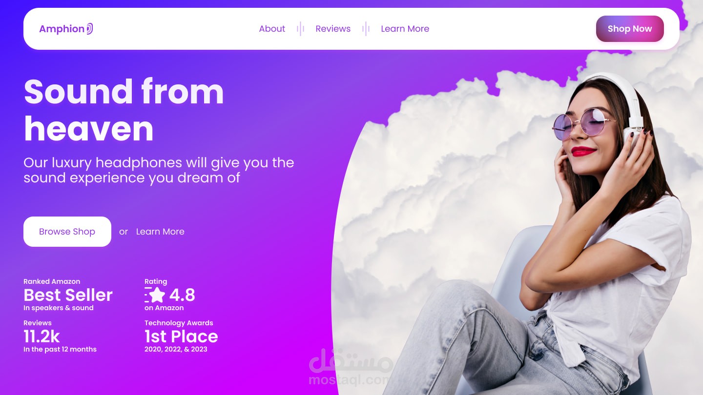 موقع لمتجر سماعات