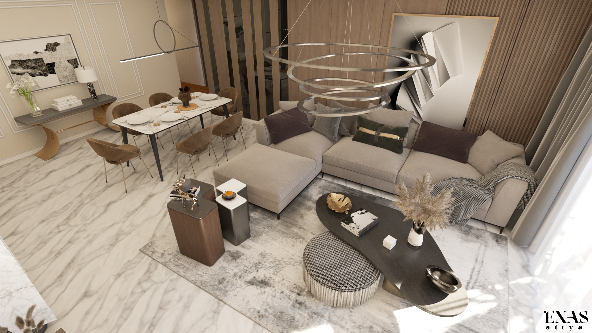 Modern Reception Design & Shop drawings