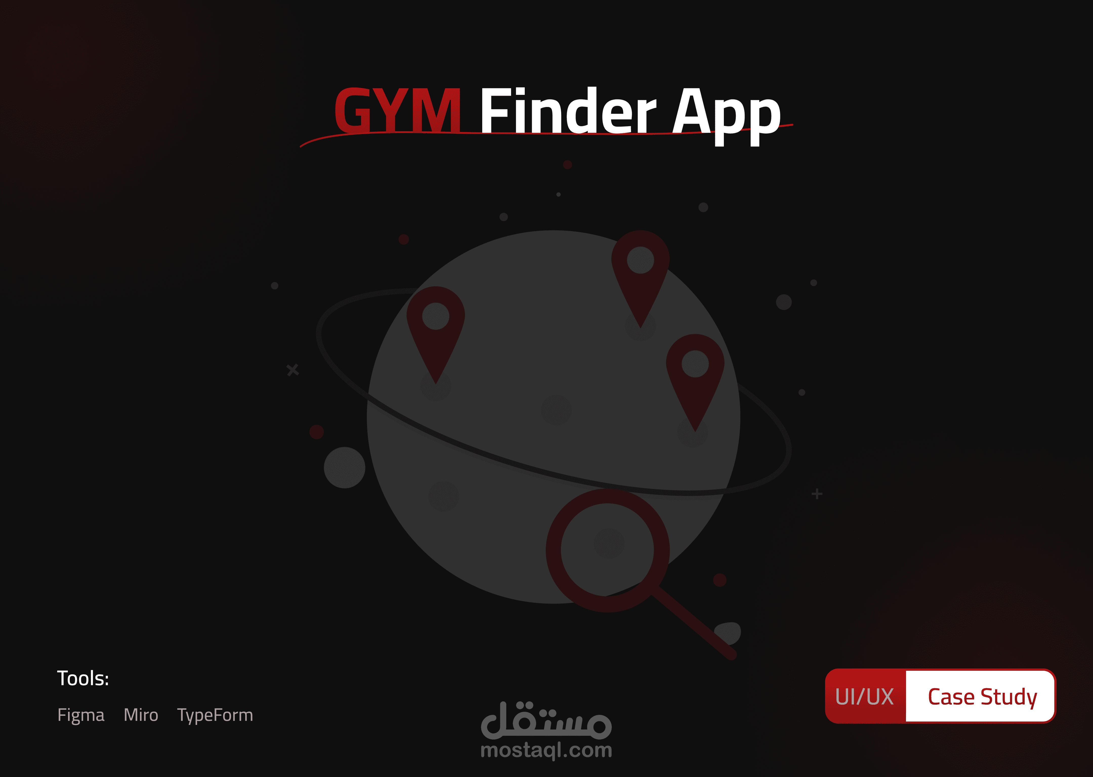 تصميم تجربة وواجهة المستخدم لتطبيق Gym Finder