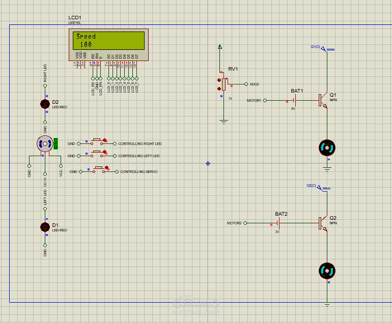 محاكاة لنظام سيارة Embedded System Project