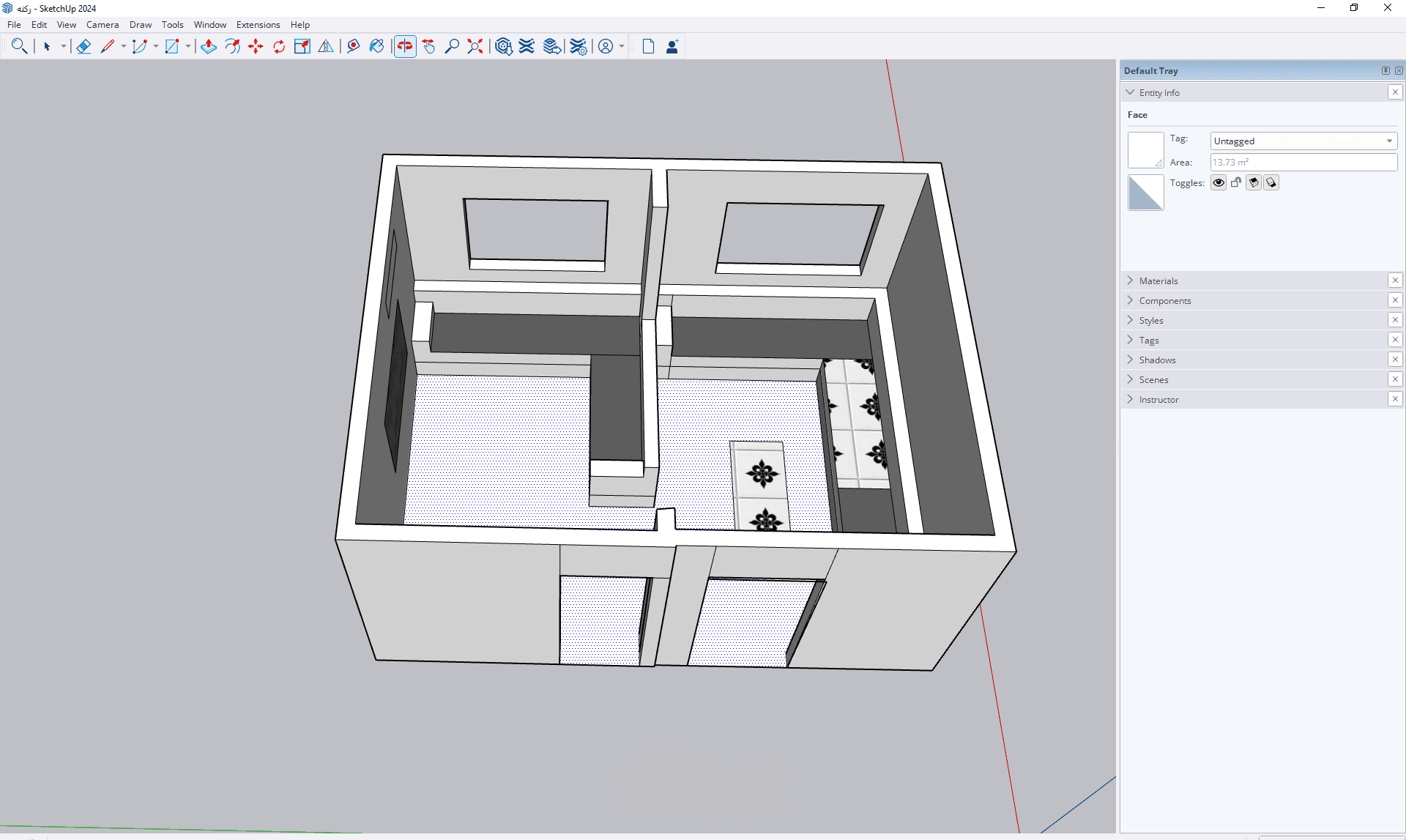 تصميم ركنة بشكل ابتدائي