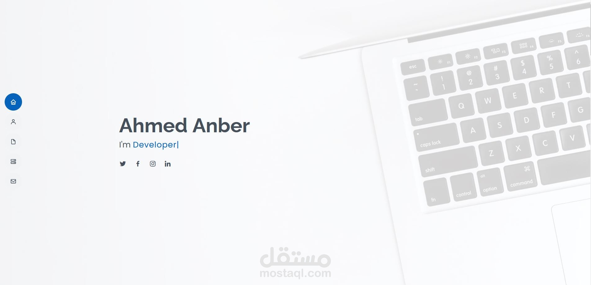 انشاء موقع الكتروني شخصي بإستخدام بوتستراب Bootstrap