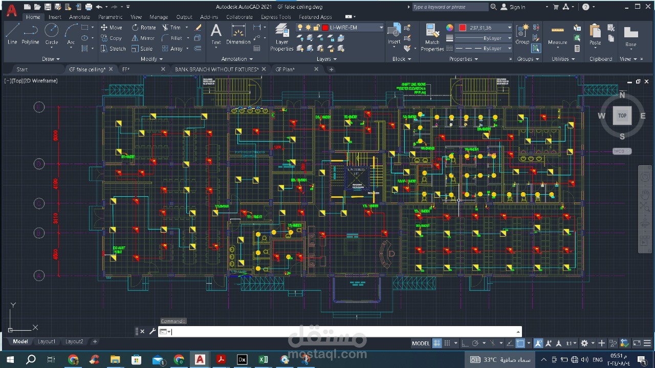 تصميم اعمال كهرباء وتوزيع light    power     fire alarm system