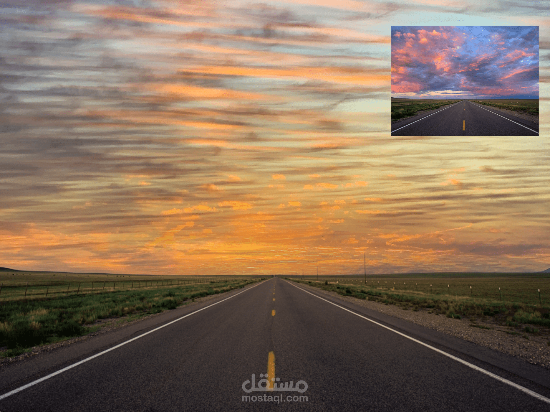 تحويل سماء الصورة