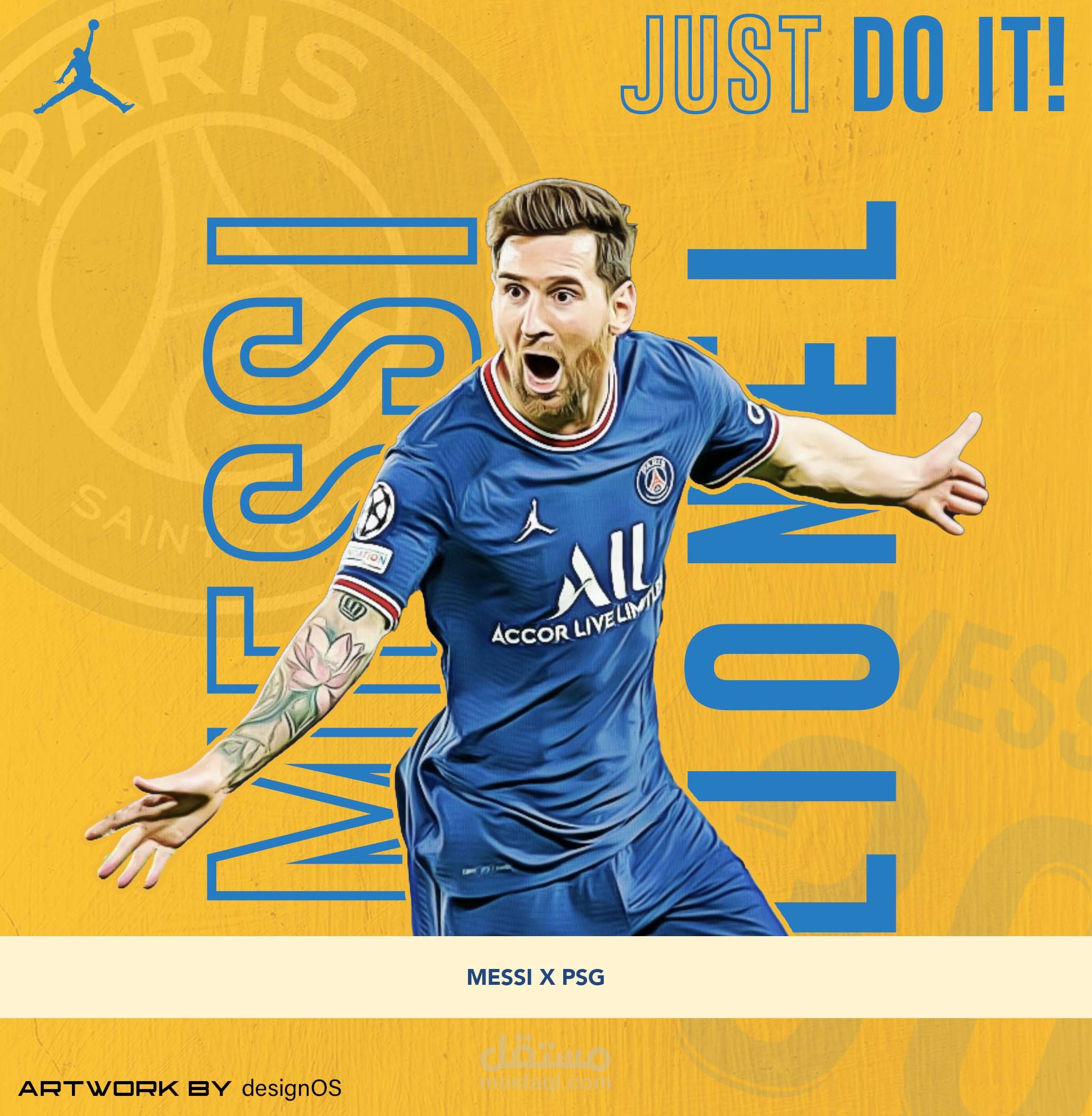 Messi x PSG | Messi jordan Poster