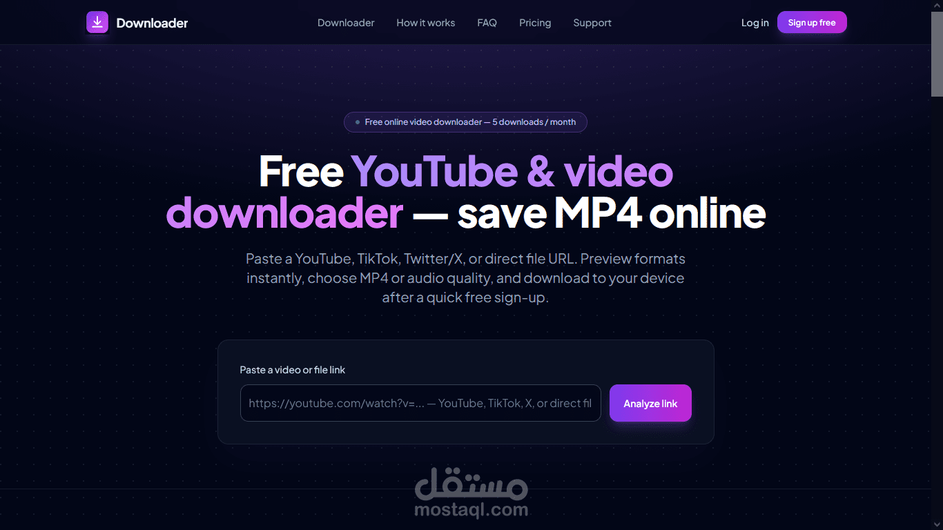 Downloader — Online Video & File Download Platform