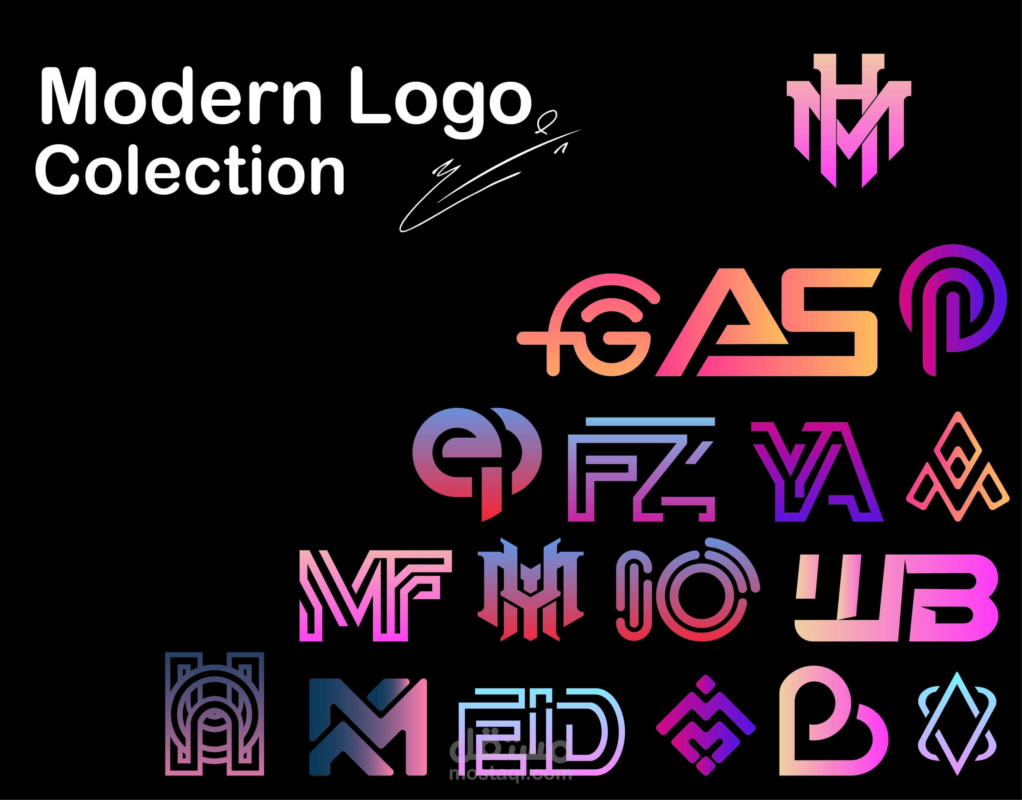 مجموعه من شعارات monogram