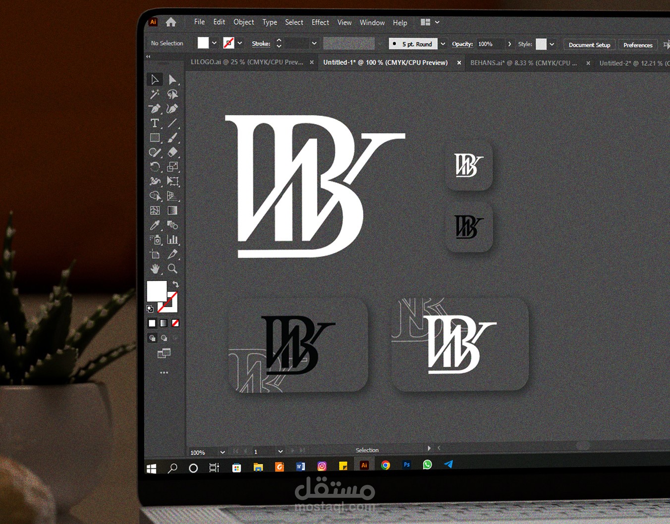 logo *WB* monogram