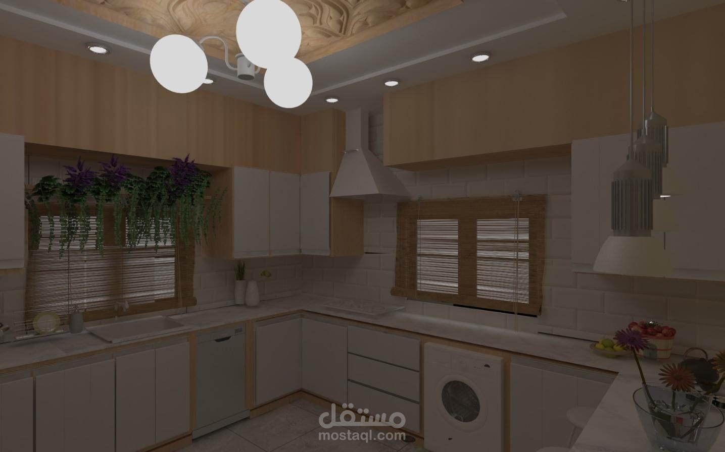 تصميم  داخلي ل مطبخ