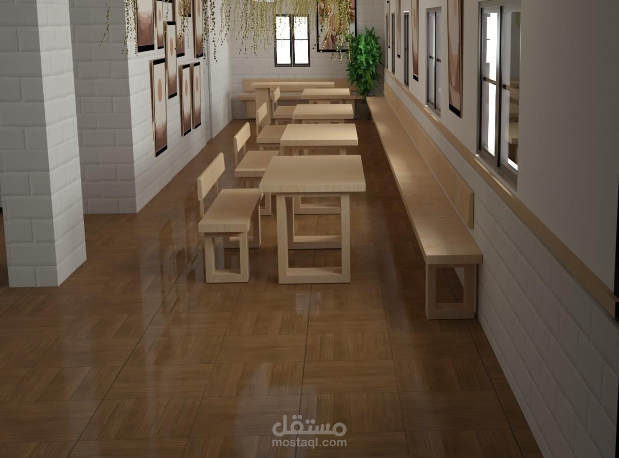 تصميم مطعم صغير