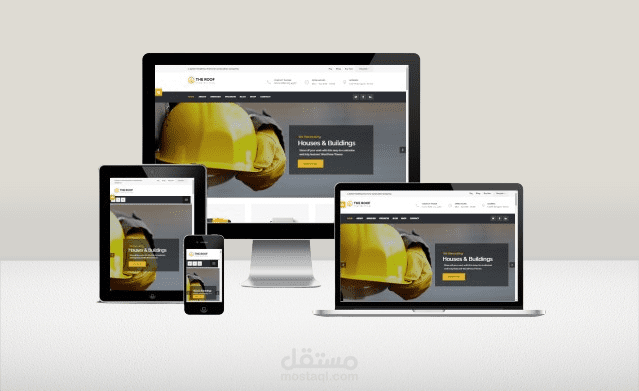 موقع الكترونى تعريفى لشركة مقاولات