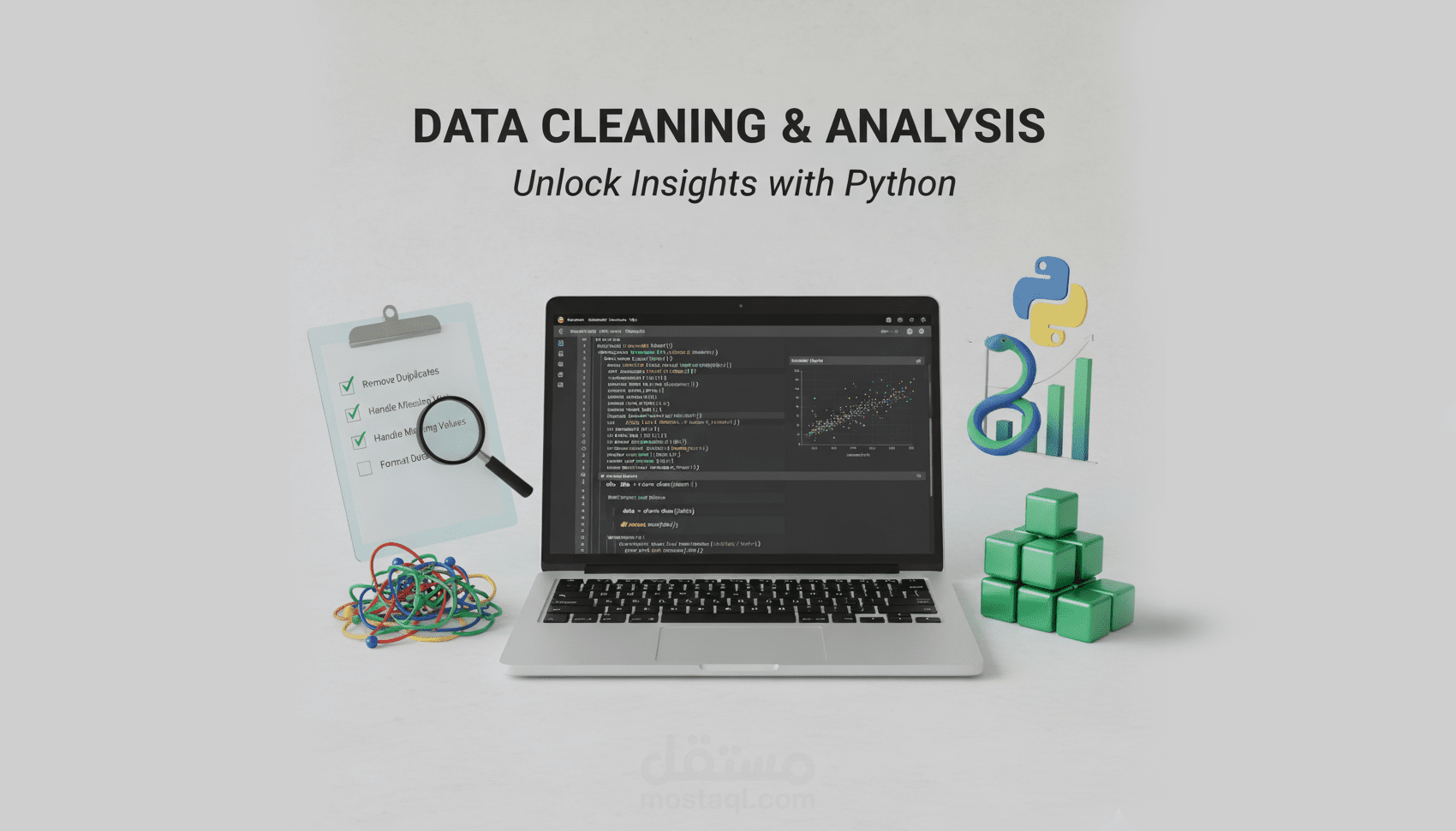 تحليل واستكشاف البيانات (EDA) وتنظيفها باستخدام Python