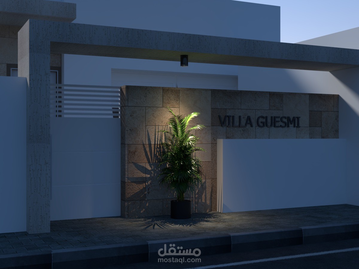 تصميم واجهة منزل ـ تونس           House Facade Design - Tunisia